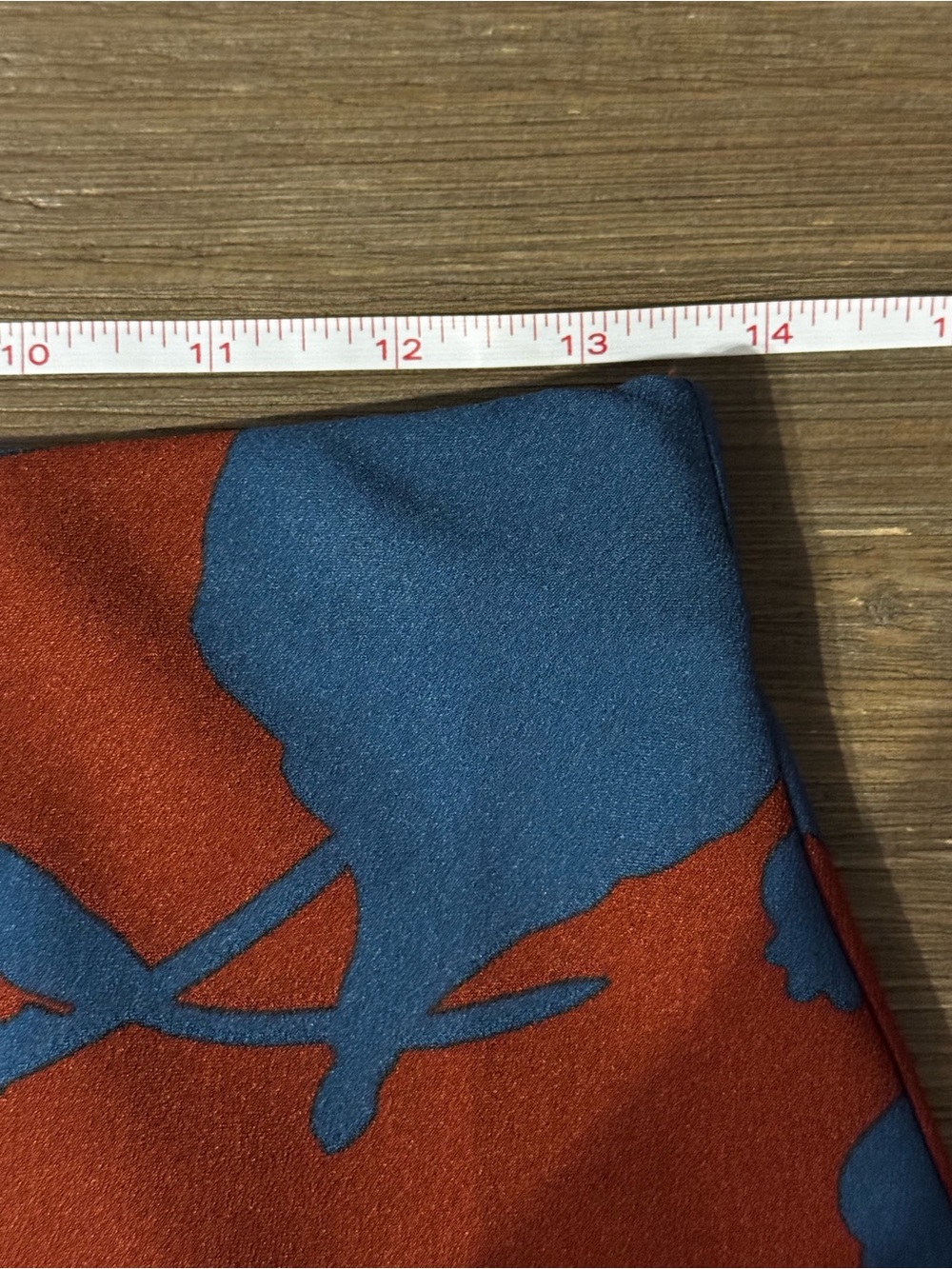 LOFT Rust and Navy Floral-Print Maxi Skirt - Picture 4 of 6